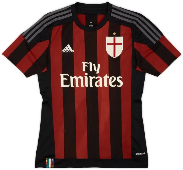 adidas 2015-16 AC Milan Home Shirt - 6/10 - (S)