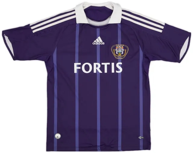 adidas 2008-09 Anderlecht Centenary Away Shirt - 9/10 - (L.Boys)