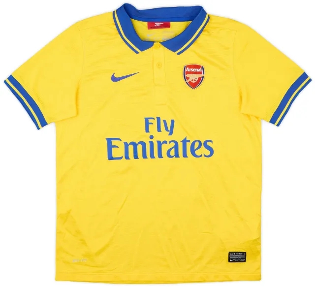Nike 2013-14 Arsenal Away Shirt - 8/10 - (L.Boys)