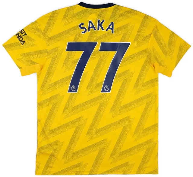 adidas 2019-20 Arsenal Away Shirt Saka #77 (L)