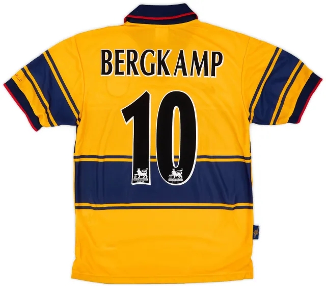 Nike 1997-99 Arsenal Away Shirt Bergkamp #10 (XS)