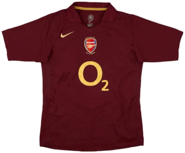 Nike 2005-06 Arsenal Home Shirt - 9/10 - (L.Boys)