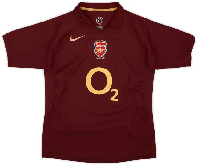 Nike 2005-06 Arsenal Home Shirt - 9/10 - (L.Boys)