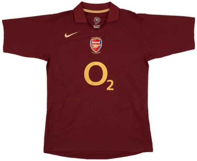 Nike 2005-06 Arsenal Home Shirt - 8/10 - (XL.Boys)