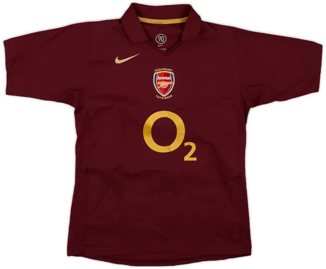 Nike 2005-06 Arsenal Home Shirt - 8/10 - (L.Boys)