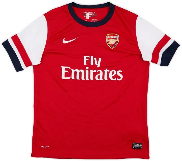 Nike 2012-14 Arsenal Home Shirt - 7/10 - (L.Boys)