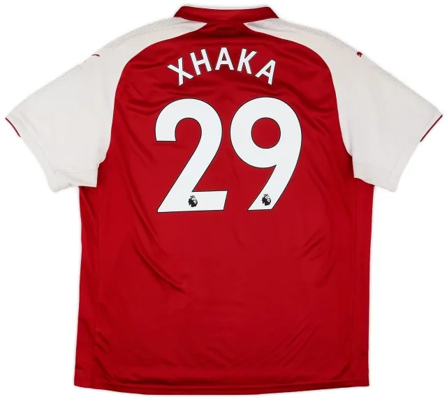 Puma 2017-18 Arsenal Home Shirt Xhaka #29 - 5/10 - (XXL)
