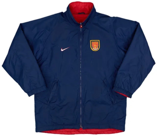 1998-99 Arsenal Nike Reversible Padded Bench Coat - 6/10 - (XL)