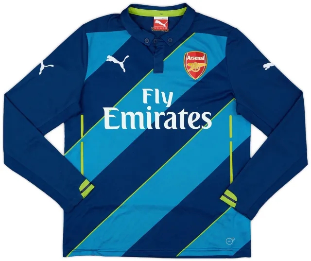 Puma 2014-15 Arsenal Third L/S Shirt - 9/10 - (XL.Boys)