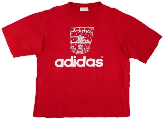 1992-93 Arsenal adidas Cotton Tee - 6/10 - (L)