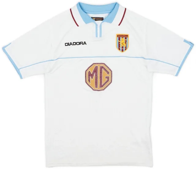 Diadora 2002-03 Aston Villa Away Shirt - 7/10 - (S.Boys)