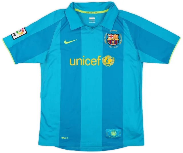 Nike 2007-09 Barcelona Away Shirt - 8/10 - (XL.Boys)