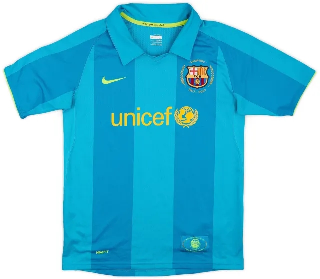 Nike 2007-09 Barcelona Away Shirt - 7/10 - (L.Boys)