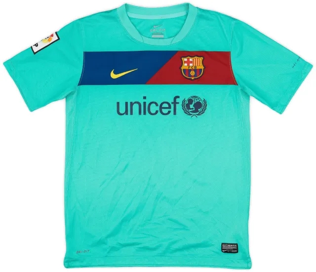 Nike 2010-11 Barcelona Away Shirt - 7/10 - (L.Boys)