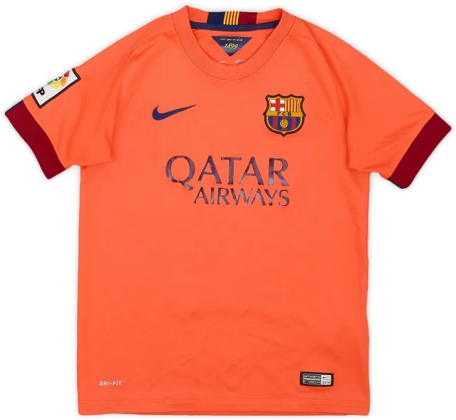Nike 2014-15 Barcelona Away Shirt - 8/10 - (M.Boys)