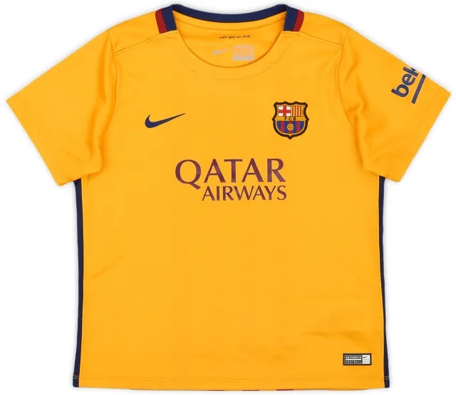 Nike 2015-16 Barcelona Away Shirt - 9/10 - (7-8 Years)