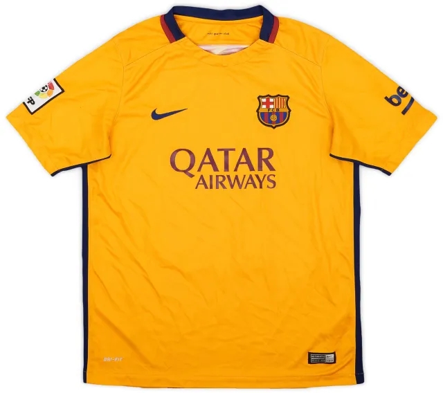 Nike 2015-16 Barcelona Away Shirt - 8/10 - (XL.Boys)