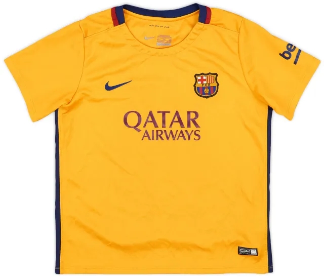 Nike 2015-16 Barcelona Away Shirt - 6/10 - (7-8 Years)