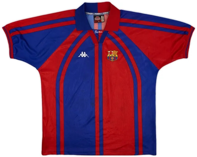 Kappa 1997-98 Barcelona European Home Shirt - 6/10 - (L)