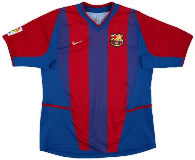 Nike 2002-03 Barcelona Home Shirt - 6/10 - (XL.Boys)