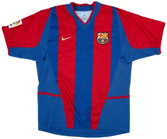 Nike 2002-03 Barcelona Home Shirt - 8/10 - (XL.Boys)
