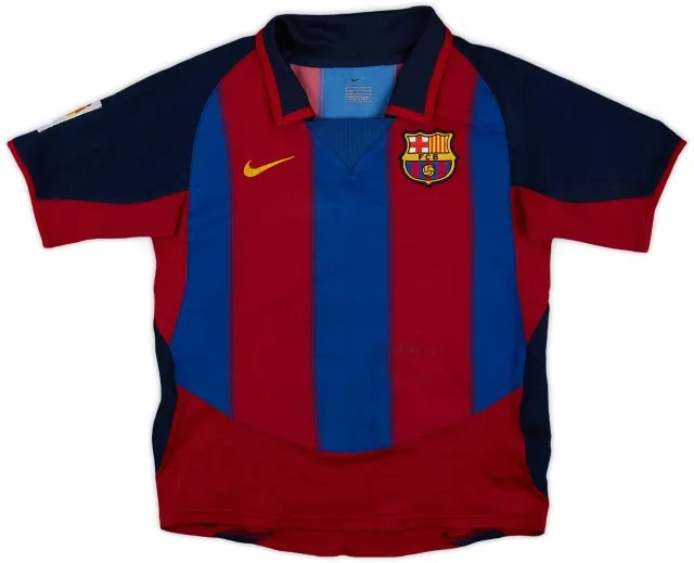 Nike 2003-04 Barcelona Home Shirt - 6/10 - (S.Boys)