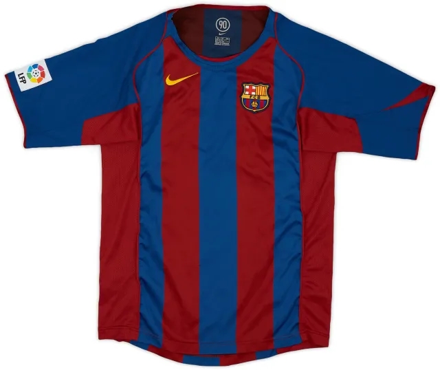 Nike 2004-05 Barcelona Home Shirt - 8/10 - (XL.Boys)