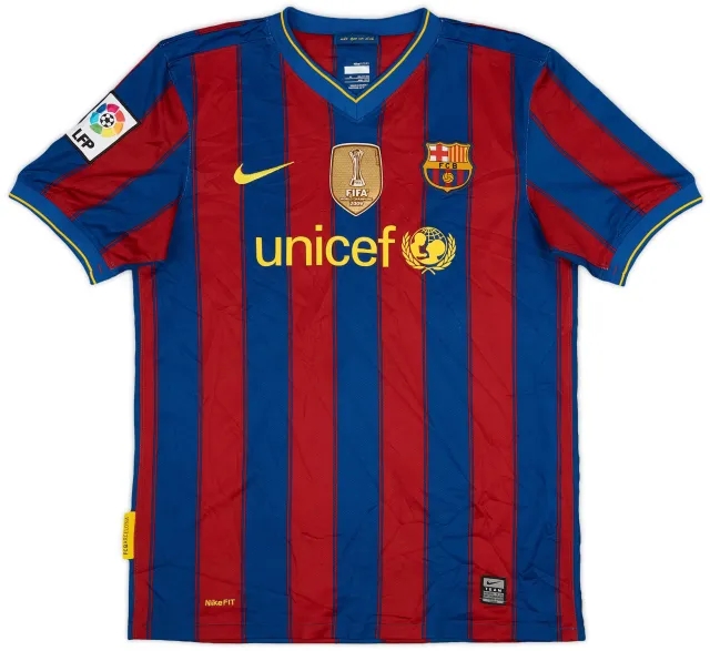 Nike 2009-10 Barcelona Home Shirt Messi #10 - 8/10 - (XL)
