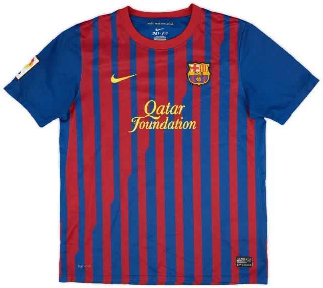 Nike 2011-12 Barcelona Home Shirt - 9/10 - (XL.Boys)