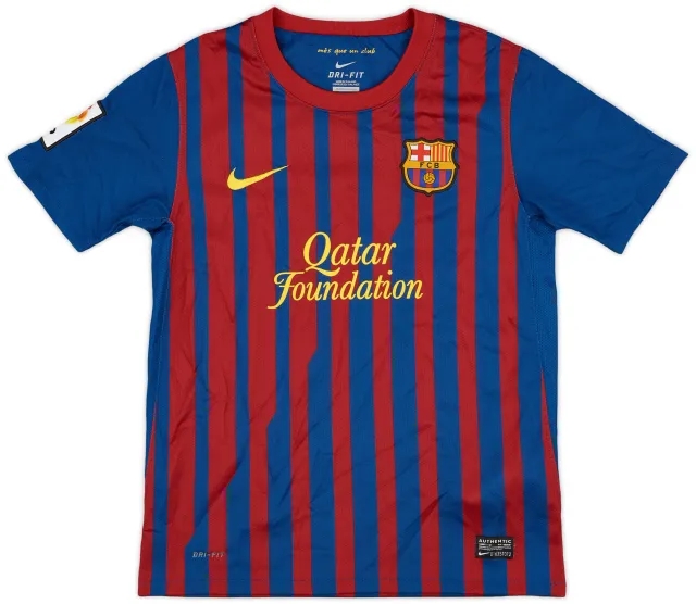 Nike 2011-12 Barcelona Home L/S Shirt Messi #10 - 9/10 - (M)