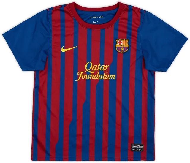 Nike 2011-12 Barcelona Home Shirt - 9/10 - (6-7 Years)
