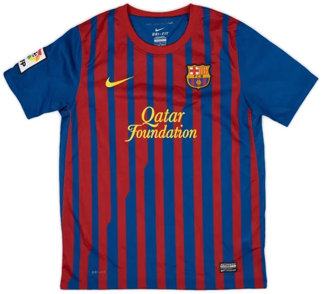 Nike 2011-12 Barcelona Home Shirt - 8/10 - (L.Boys)