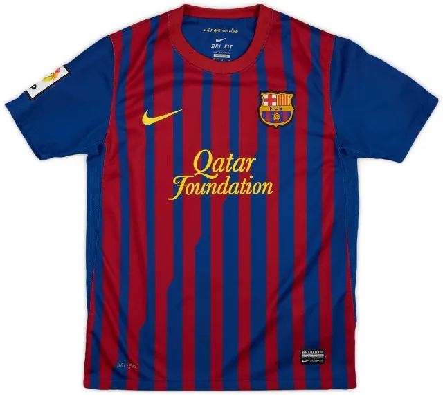 Nike 2011-12 Barcelona Home Shirt - 8/10 - (M.Boys)