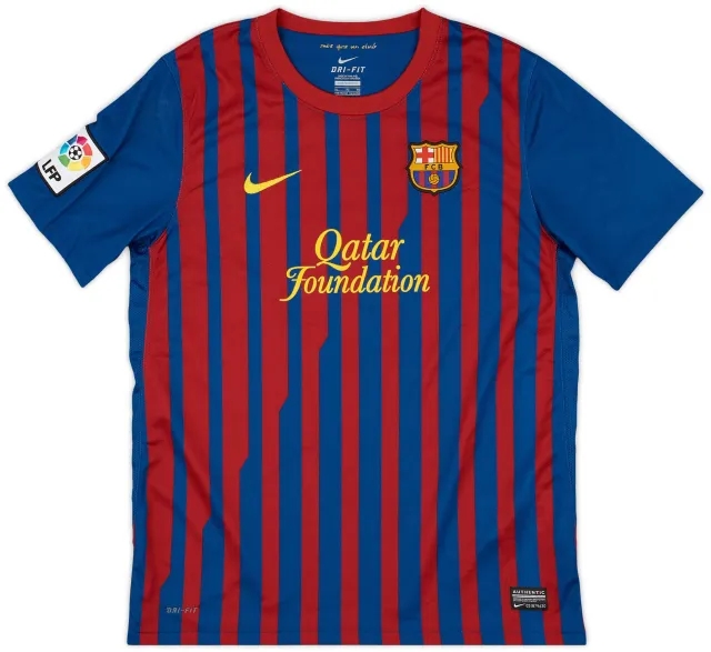 Nike 2011-12 Barcelona Home Shirt - 7/10 - (XL.Boys)