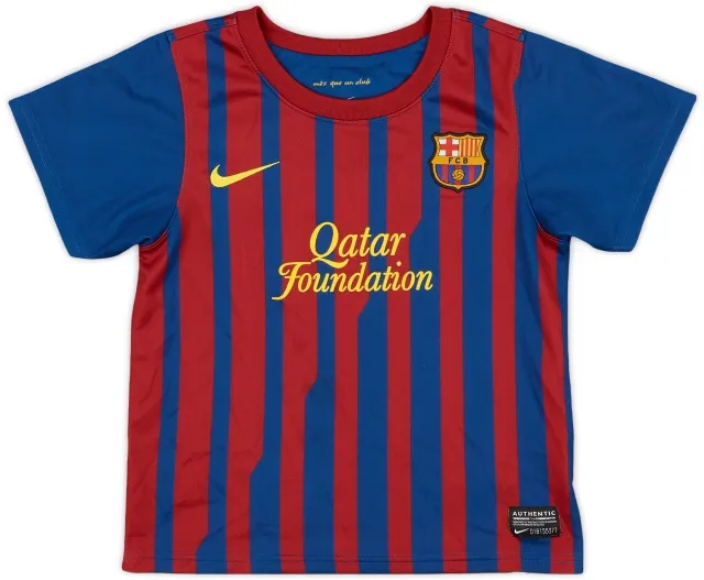 Nike 2011-12 Barcelona Home Shirt - 9/10 - (3-4 Years)
