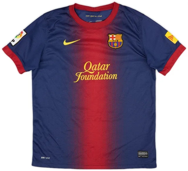 Nike 2012-13 Barcelona Home Shirt - 9/10 - (L.Boys)
