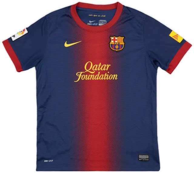 Nike 2012-13 Barcelona Home Shirt - 7/10 - (L.Boys)