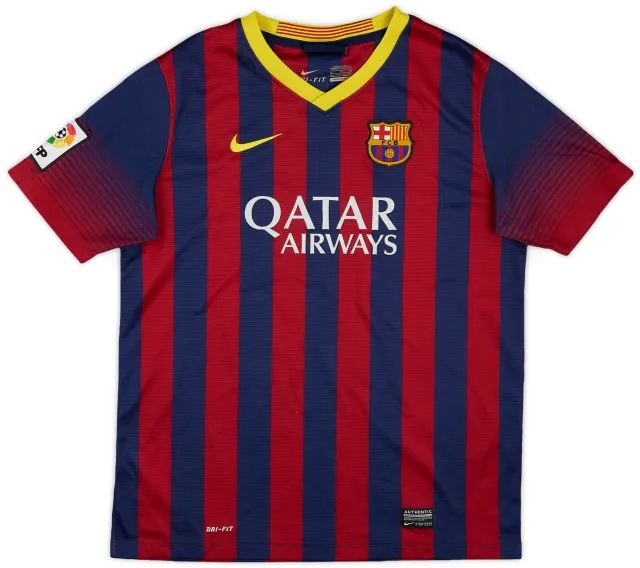 Nike 2013-14 Barcelona Home Shirt - 9/10 - (XL.Boys)