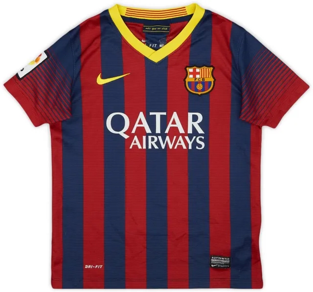 Nike 2013-14 Barcelona Home Shirt - 8/10 - (S.Boys)