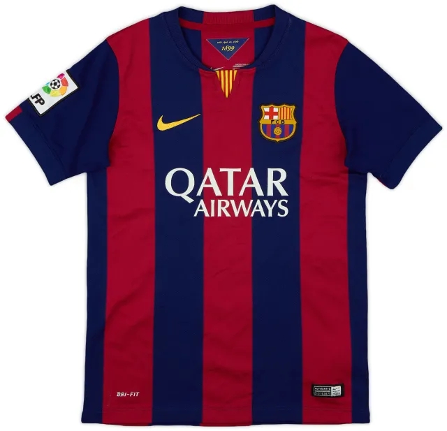 Nike 2014-15 Barcelona Home Shirt - 7/10 - (M.Boys)
