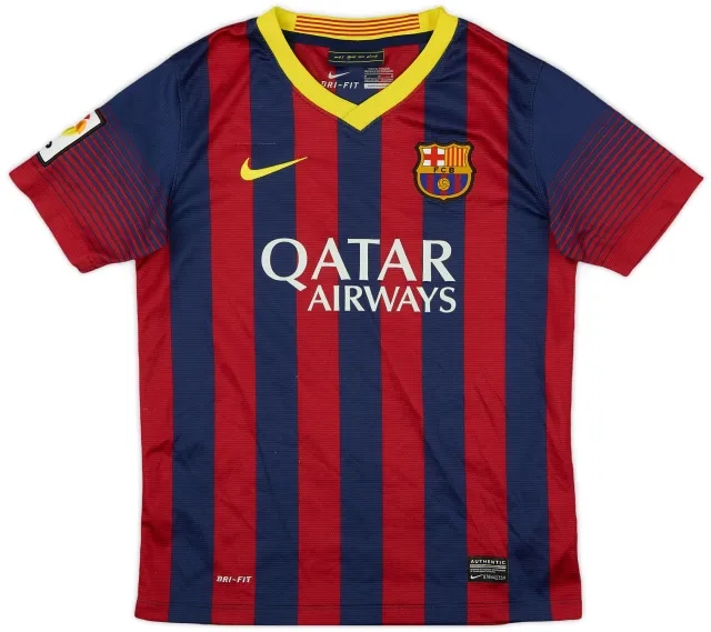 Nike 2013-14 Barcelona Home Shirt - 7/10 - (M.Boys)