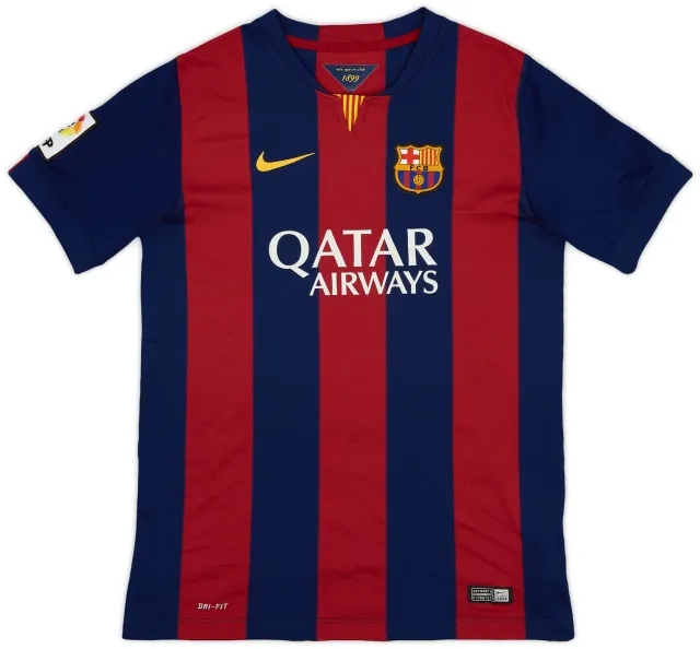 Nike 2014-15 Barcelona Home Shirt - 7/10 - (XL.Boys)