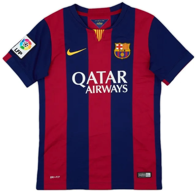 Nike 2014-15 Barcelona Home Shirt - 9/10 - (M.Boys)