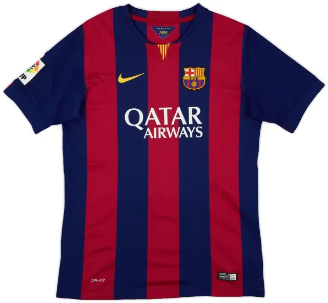 Nike 2014-15 Barcelona Home Shirt - 9/10 - (XL.Boys)