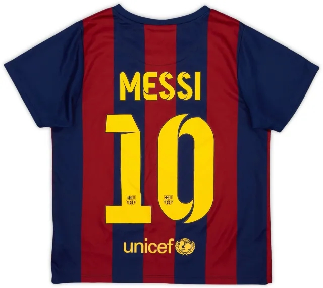 Nike 2014-15 Barcelona Home Shirt - 9/10 - (6-7 Years)