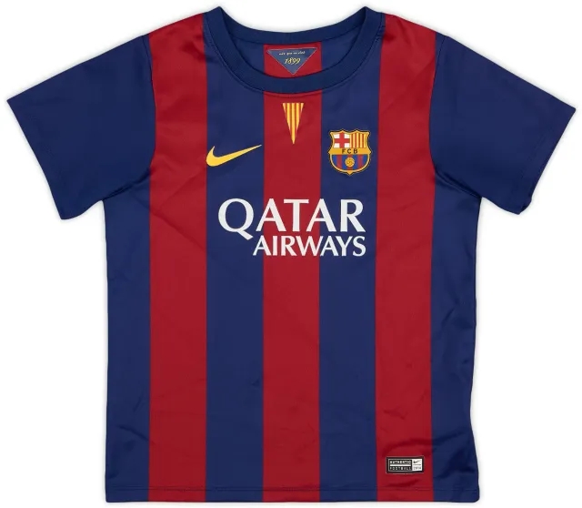 Nike 2014-15 Barcelona Home Shirt - 9/10 - (5-6 Years)