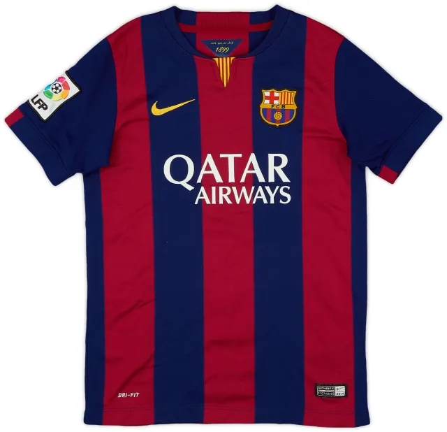 Nike 2014-15 Barcelona Home Shirt - 9/10 - (M.Boys)