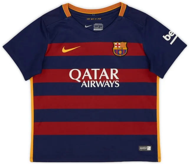 Nike 2015-16 Barcelona Home Shirt - 9/10 - (5-6 Years)