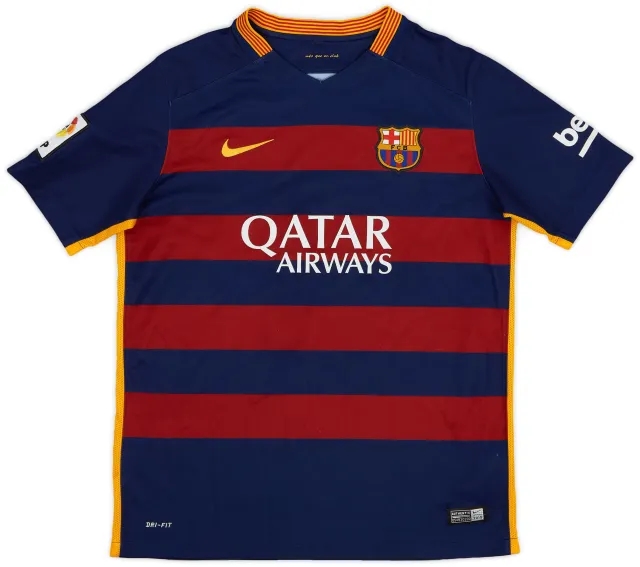 Nike 2015-16 Barcelona Home Shirt - 8/10 - (XL.Boys)