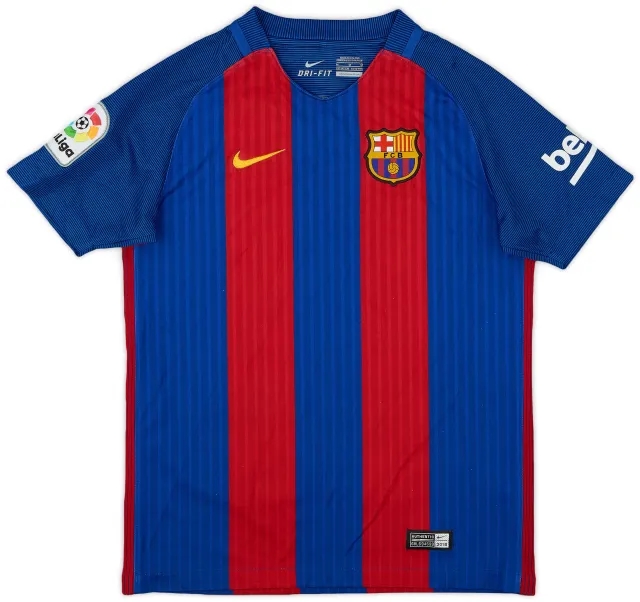 Nike 2016-17 Barcelona Home Shirt - 9/10 - (M.Boys)